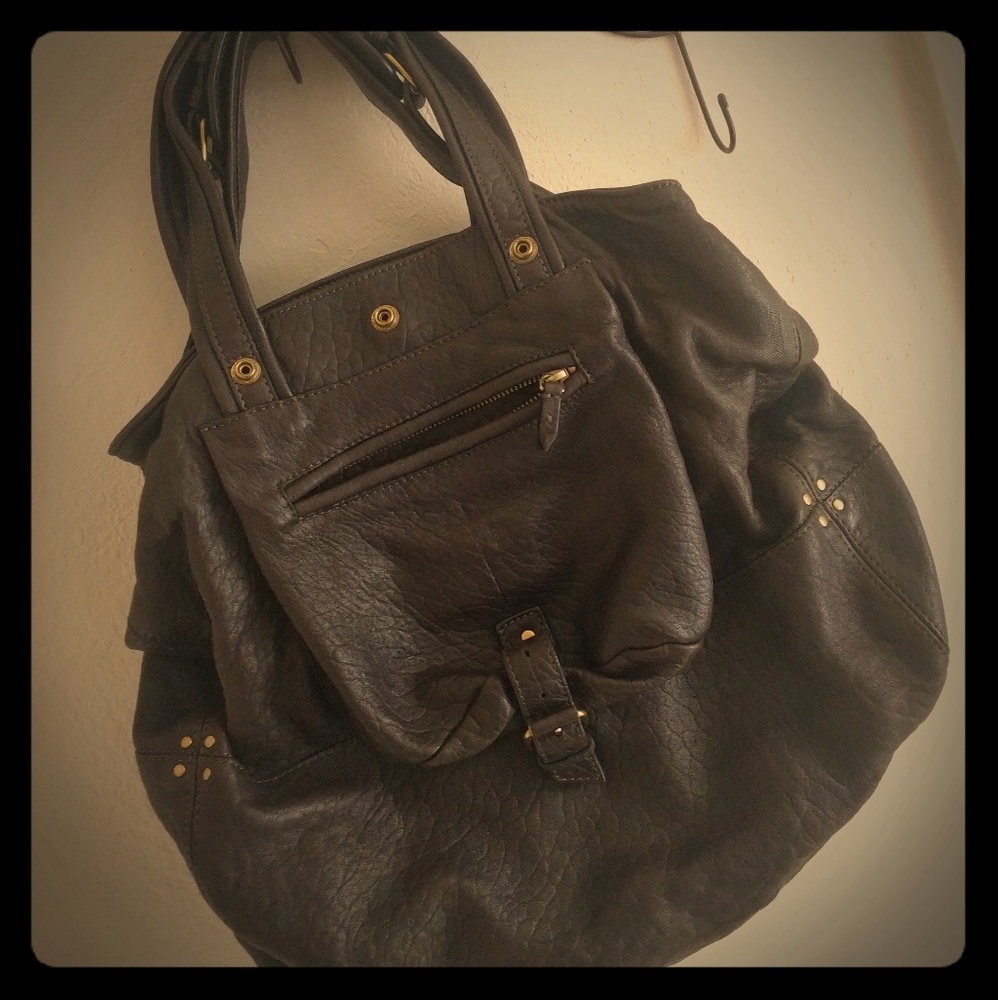 SOLDJerome Dreyfuss Billy Satchel Lambskin Handbag